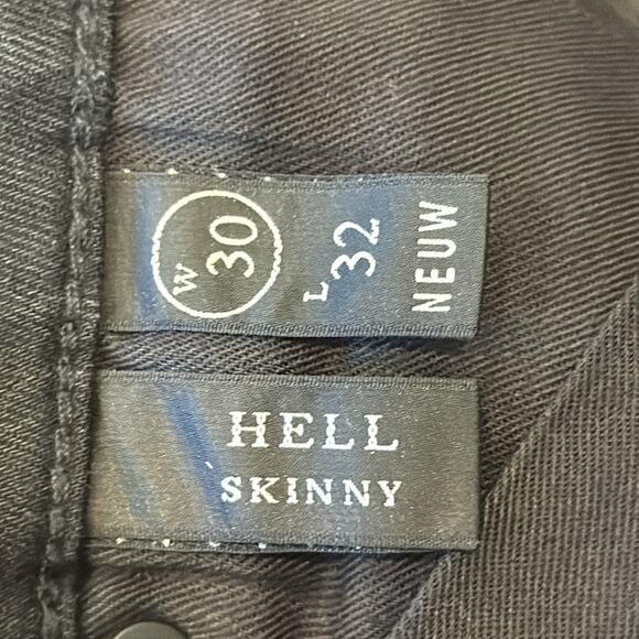 Neuw Men's Hell Skinny Jean Black Rinse Size 30x32 - Picture 11 of 13
